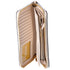 Michael Kors Jet Set Large Continental Wristlet Center Stripe MK Pale Gold Michael Kors Wallets